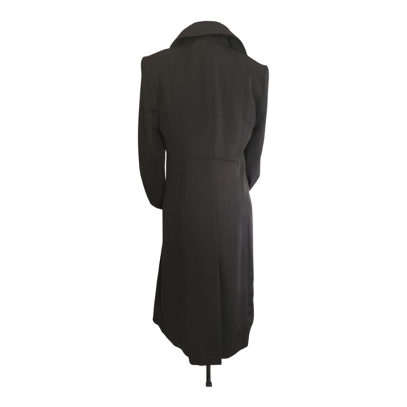 Via Spiga Midi trench coat Sz 2P Petite Stylish Silhouette button front timeless - Picture 6 of 11